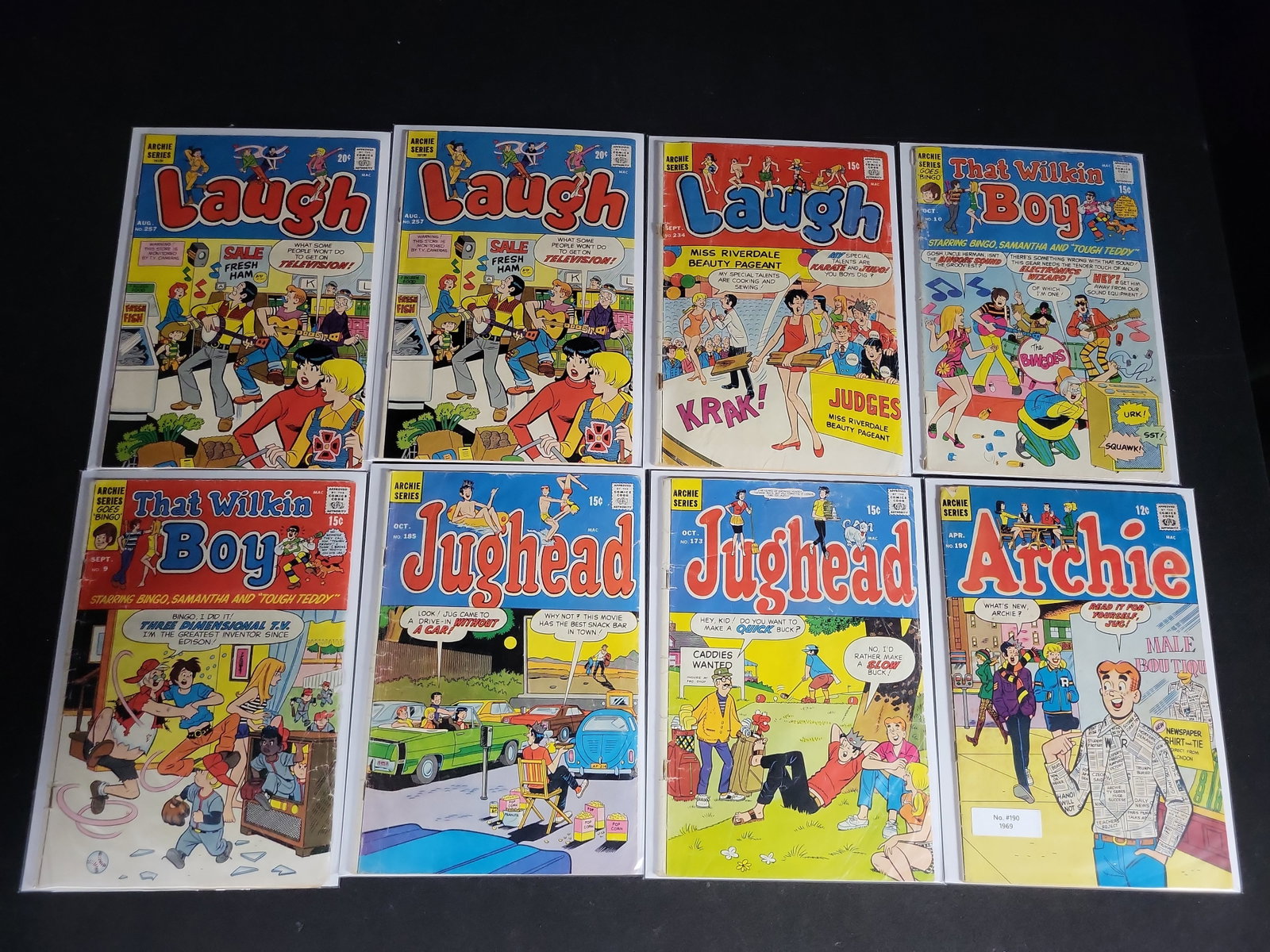 I04788 | Collection of Eight Archie Series Comics: IMPORTANT â€“ PLEASE REVIEW BEFORE BIDDING: Aeron House makes every effort to accurately identify and describe each lot; however, titles and descriptions may contain errors, omissions, or AI-a