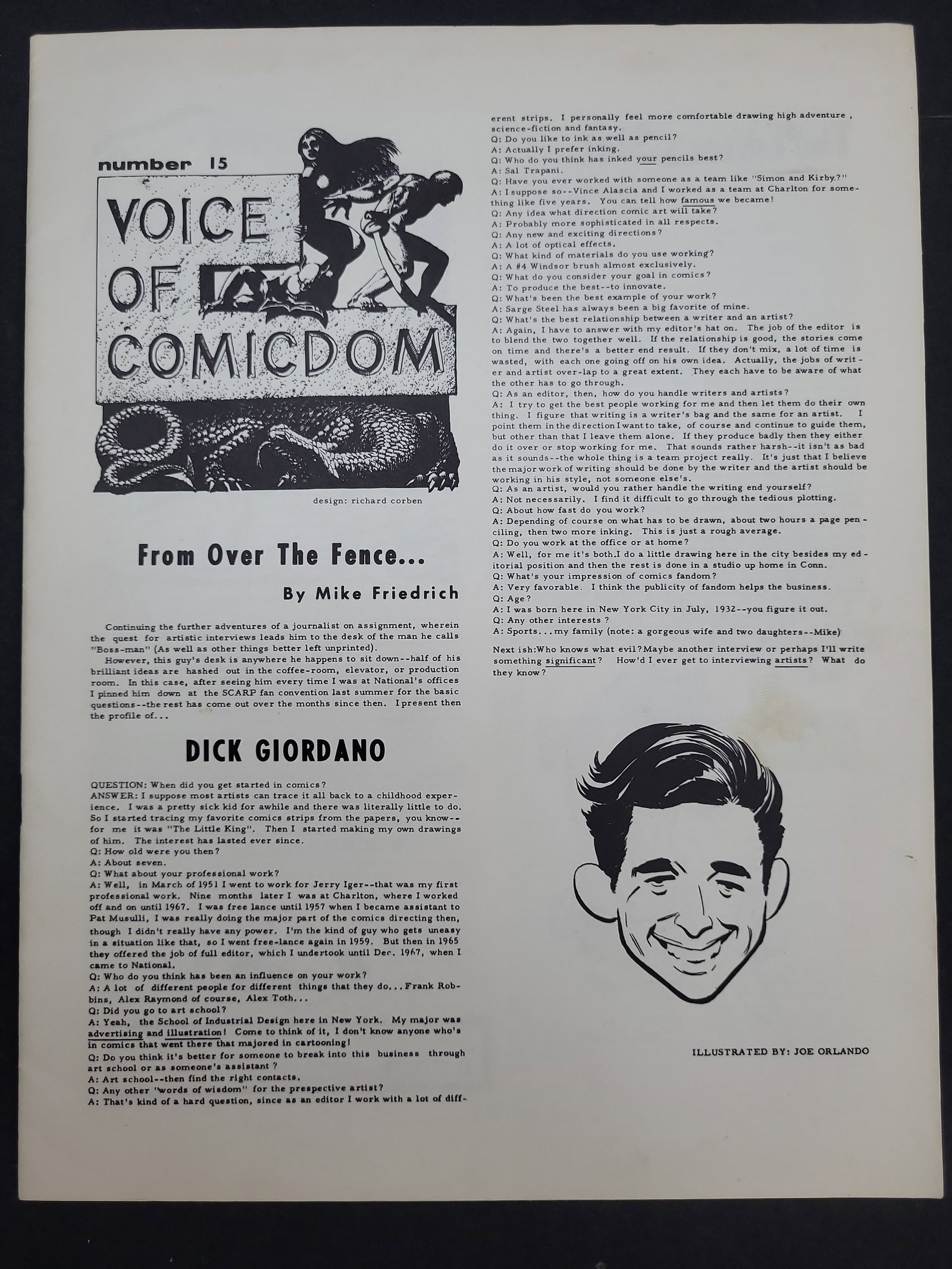 I03965 | Voice of Comicdom Issue 15 Fanzine: IMPORTANT â€“ PLEASE REVIEW BEFORE BIDDING: Aeron House makes every effort to accurately identify and describe each lot; however, titles and descriptions may contain errors, omissions, or AI-a