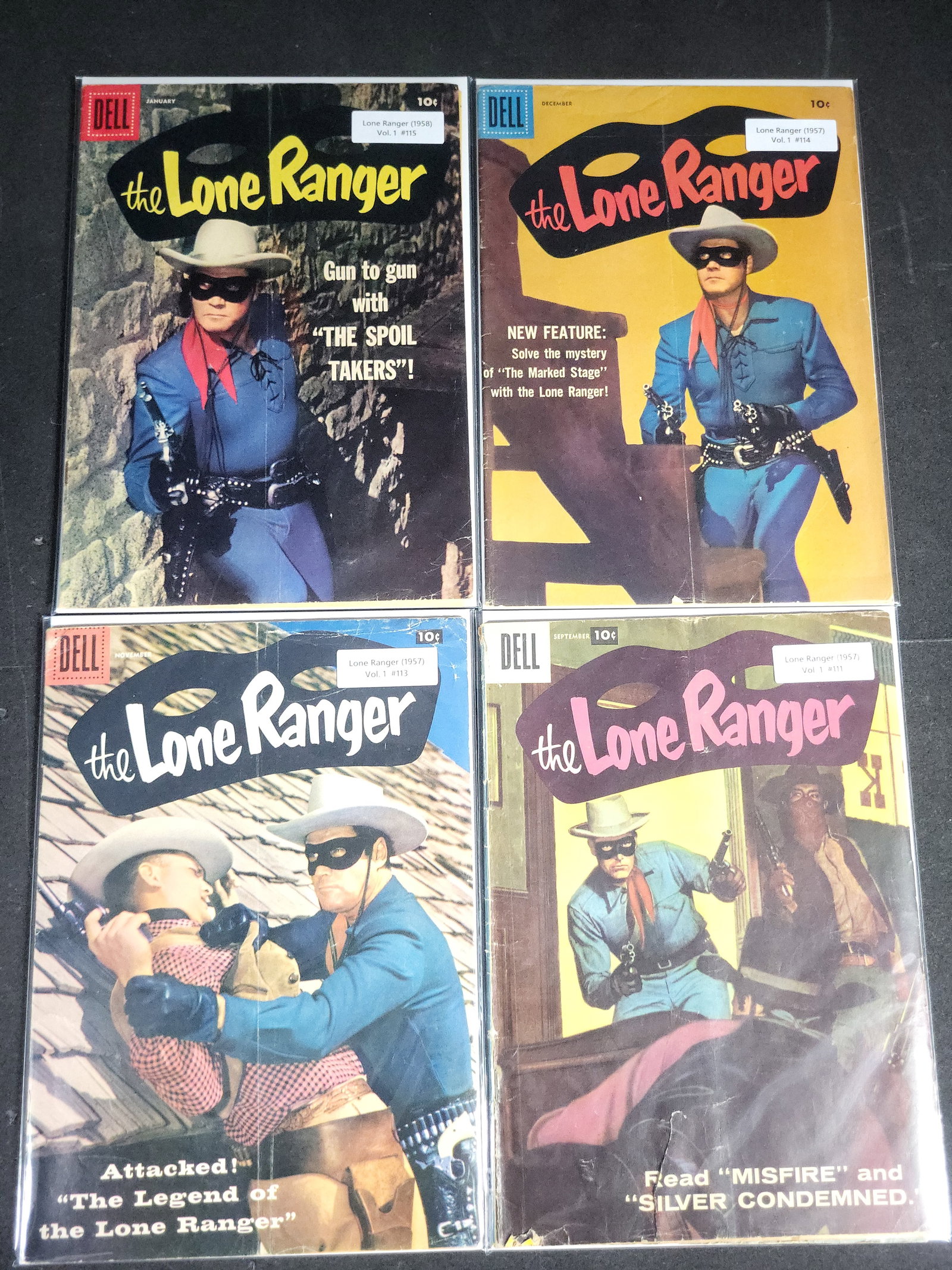 I04787 | Dell Lone Ranger Comic Set: IMPORTANT â€“ PLEASE REVIEW BEFORE BIDDING: Aeron House makes every effort to accurately identify and describe each lot; however, titles and descriptions may contain errors, omissions, or AI-a