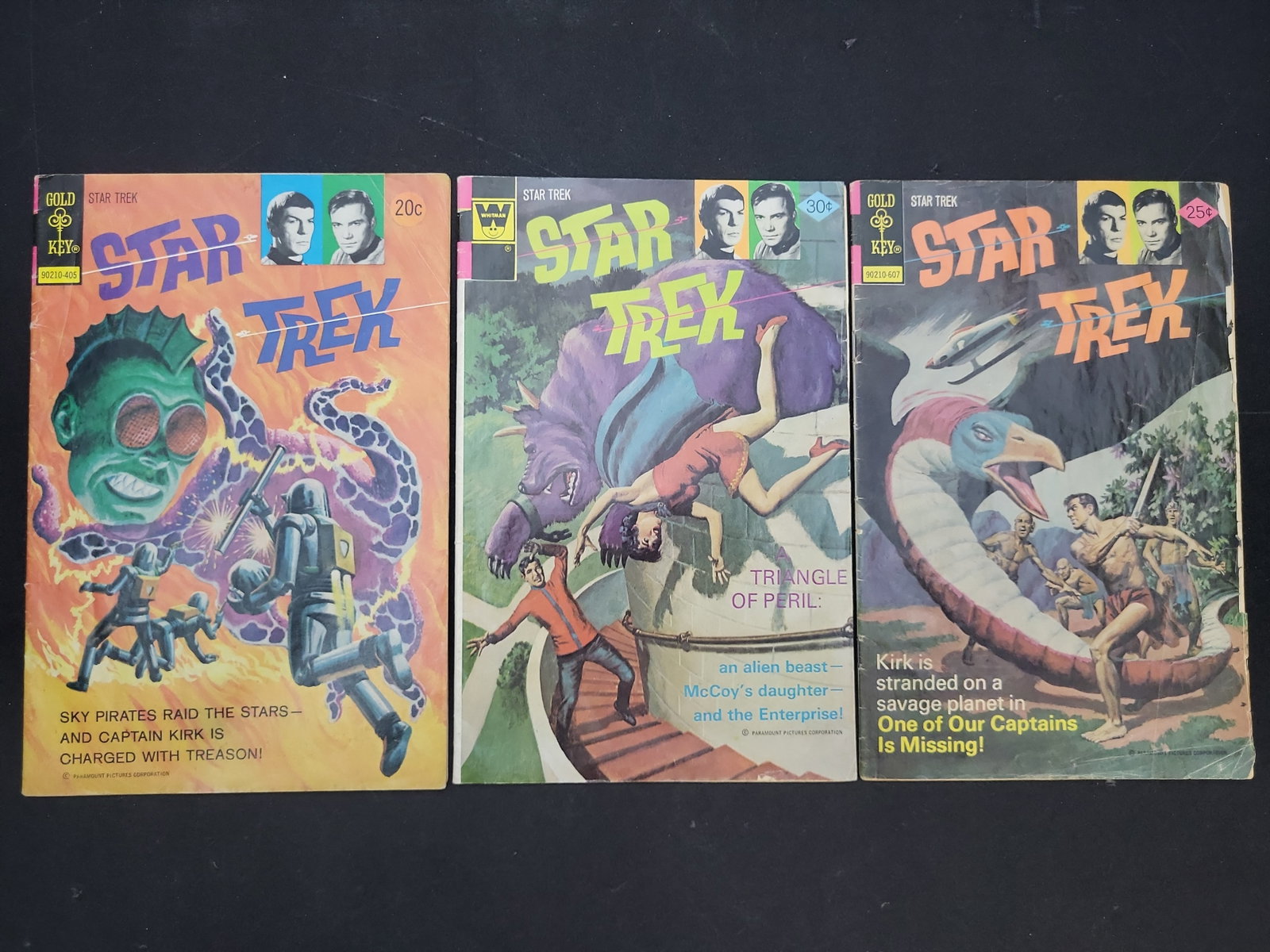 I03990 | Trio of Vintage Star Trek Comics (1 of 6)