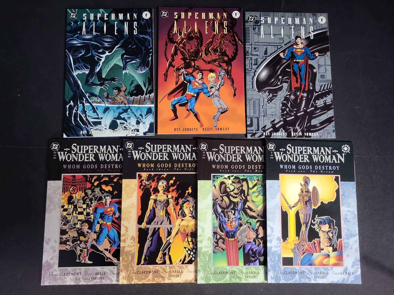 I03993 | Seven DC Superman Limited Series Comics: IMPORTANT â€“ PLEASE REVIEW BEFORE BIDDING: Aeron House makes every effort to accurately identify and describe each lot; however, titles and descriptions may contain errors, omissions, or AI-a