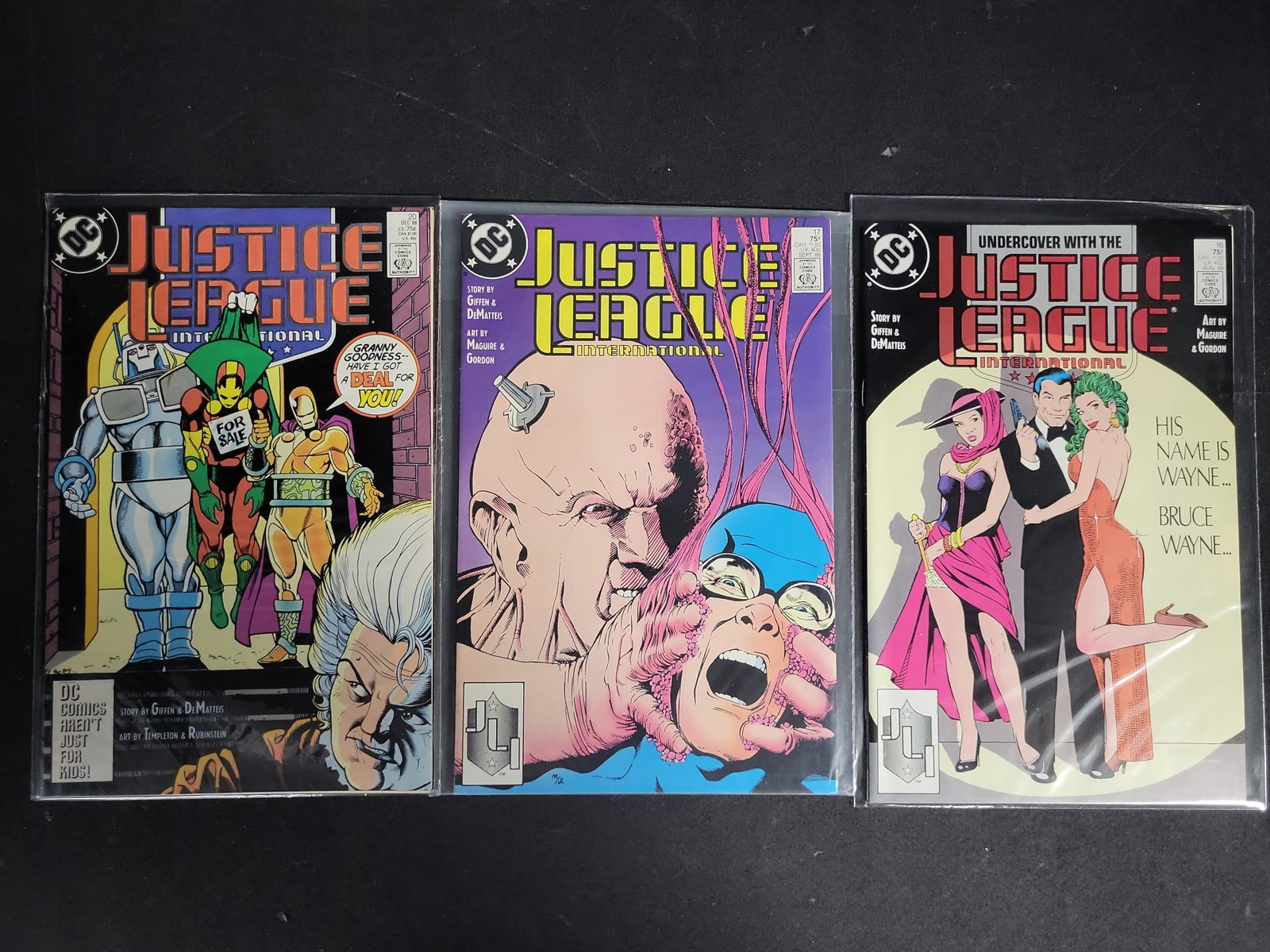 I04088 | A Trio of DC Comic Books: IMPORTANT â€“ PLEASE REVIEW BEFORE BIDDING: Aeron House makes every effort to accurately identify and describe each lot; however, titles and descriptions may contain errors, omissions, or AI-a