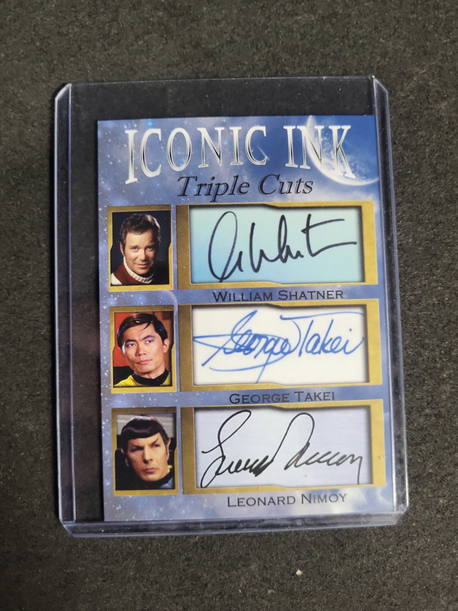 I04195 | Iconic Ink Star Trek Facsimile Card: IMPORTANT â€“ PLEASE REVIEW BEFORE BIDDING: Aeron House makes every effort to accurately identify and describe each lot; however, titles and descriptions may contain errors, omissions, or AI-a