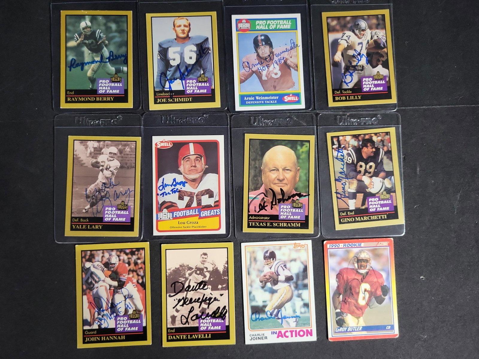 I04138 | A Collection of Signed Football Cards: IMPORTANT â€“ PLEASE REVIEW BEFORE BIDDING: Aeron House makes every effort to accurately identify and describe each lot; however, titles and descriptions may contain errors, omissions, or AI-a