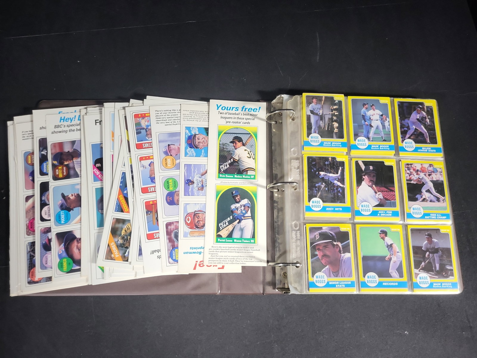 I04483 | Binder of 1980s Baseball Trading Cards: IMPORTANT â€“ PLEASE REVIEW BEFORE BIDDING: Aeron House makes every effort to accurately identify and describe each lot; however, titles and descriptions may contain errors, omissions, or AI-a
