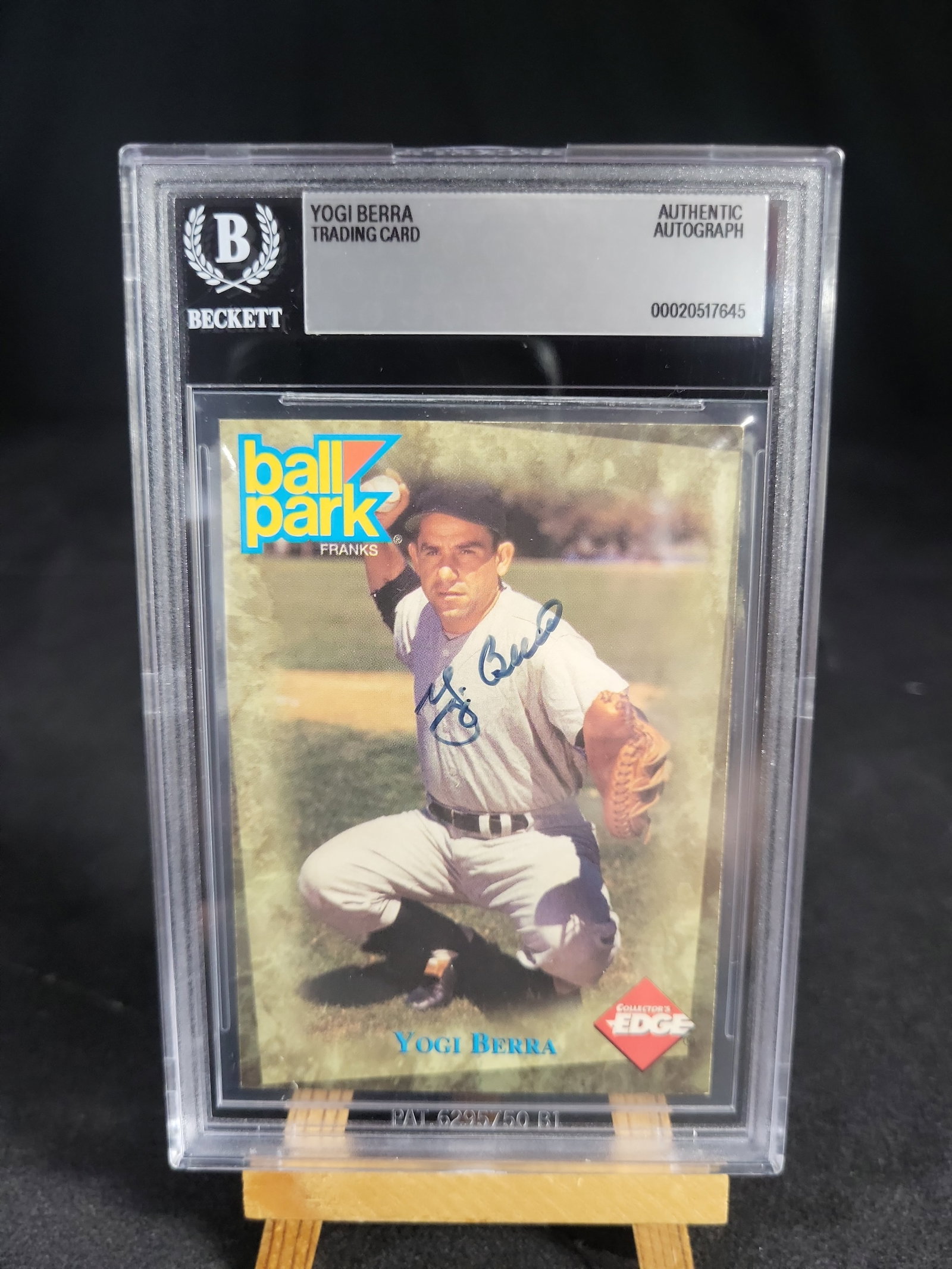 I04211 | Signed Collector's Edge Yogi Berra Card Beckett: IMPORTANT â€“ PLEASE REVIEW BEFORE BIDDING: Aeron House makes every effort to accurately identify and describe each lot; however, titles and descriptions may contain errors, omissions, or AI-a