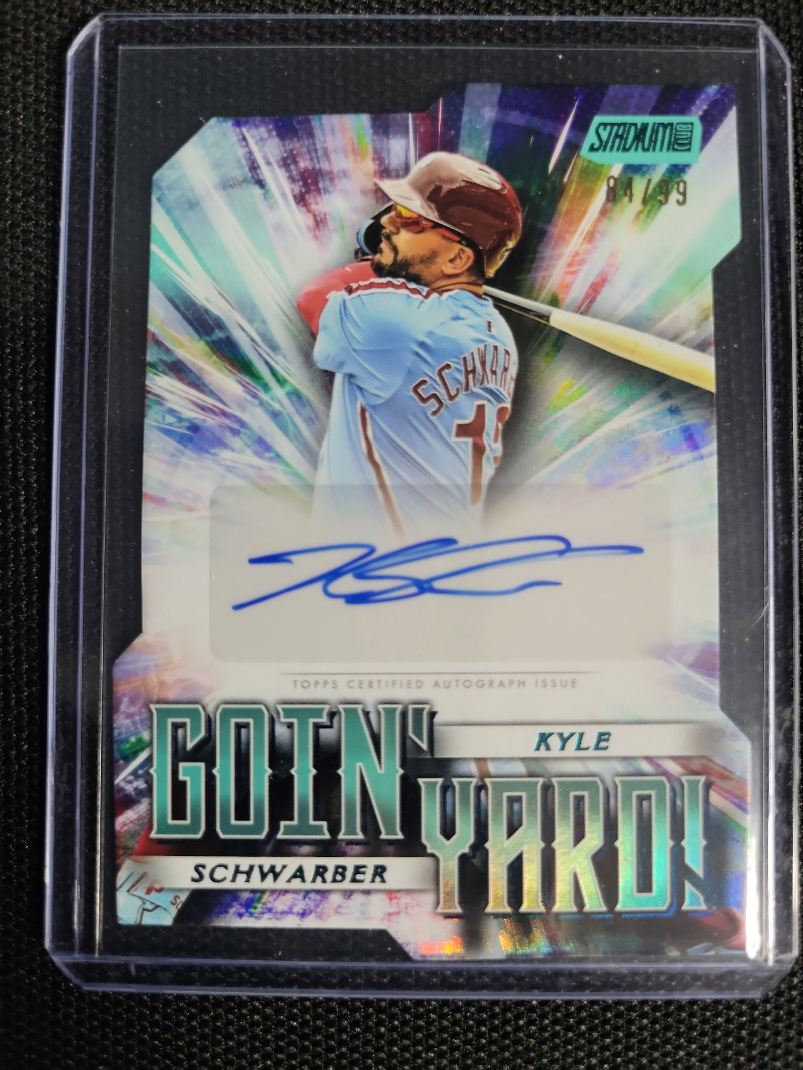 I04858 | 2025 Topps Kyle Schwarber Autograph Card: IMPORTANT â€“ PLEASE REVIEW BEFORE BIDDING: Aeron House makes every effort to accurately identify and describe each lot; however, titles and descriptions may contain errors, omissions, or AI-a