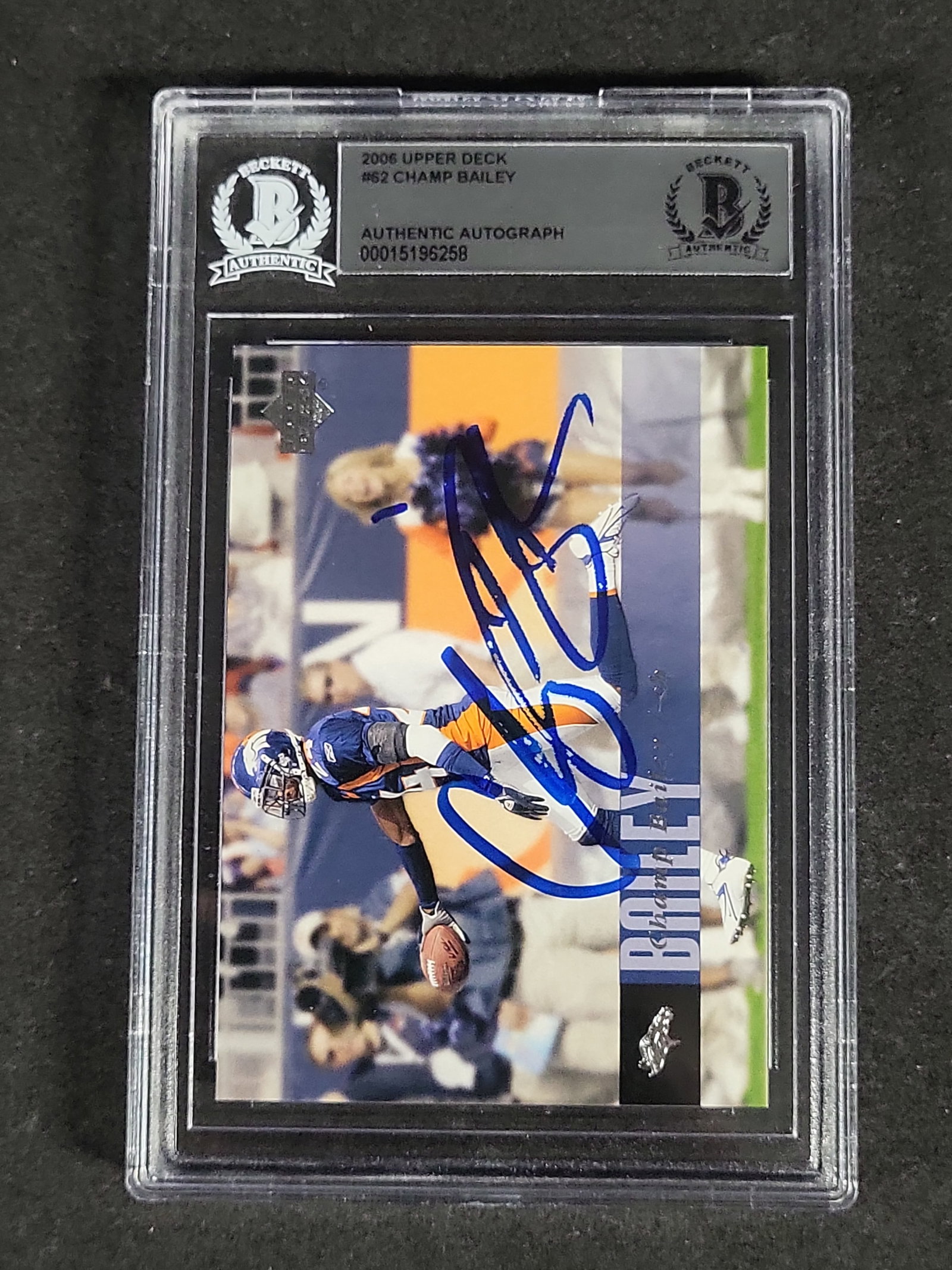 I04460 | Signed 2006 Upper Deck Bailey Card: IMPORTANT â€“ PLEASE REVIEW BEFORE BIDDING: Aeron House makes every effort to accurately identify and describe each lot; however, titles and descriptions may contain errors, omissions, or AI-a