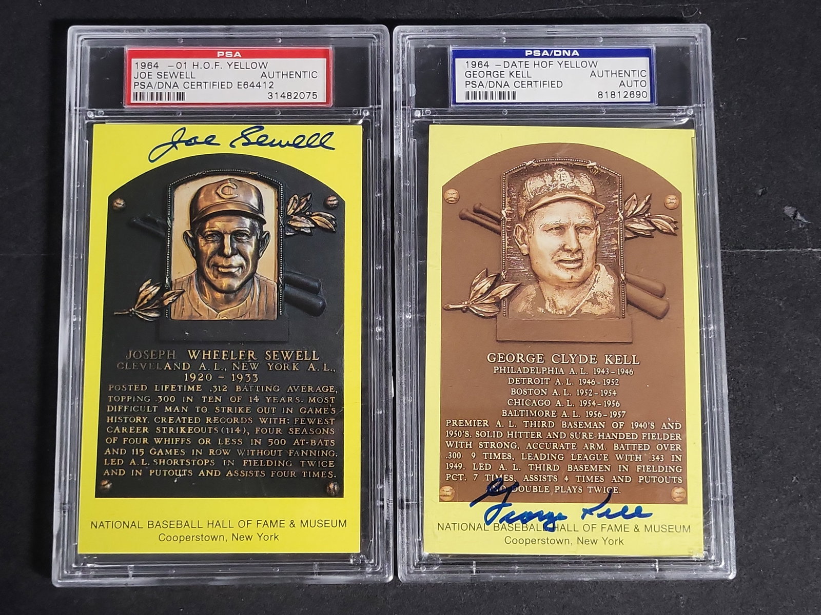 I04136 | Two Autographed Hall of Fame Postcards: IMPORTANT â€“ PLEASE REVIEW BEFORE BIDDING: Aeron House makes every effort to accurately identify and describe each lot; however, titles and descriptions may contain errors, omissions, or AI-a