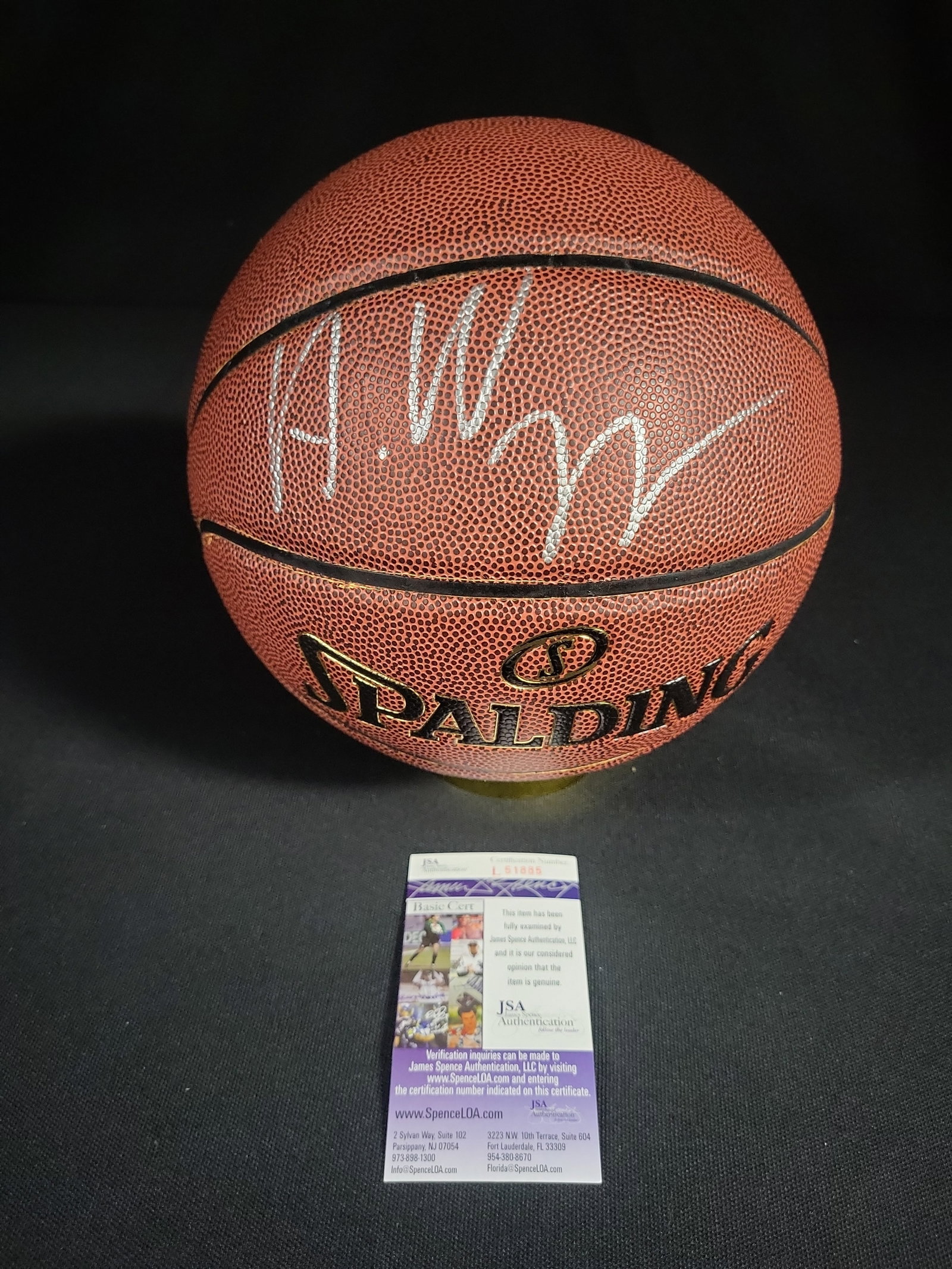 I04838 | Signed Andrew Wiggins NBA Basketball JSA: IMPORTANT â€“ PLEASE REVIEW BEFORE BIDDING: Aeron House makes every effort to accurately identify and describe each lot; however, titles and descriptions may contain errors, omissions, or AI-a