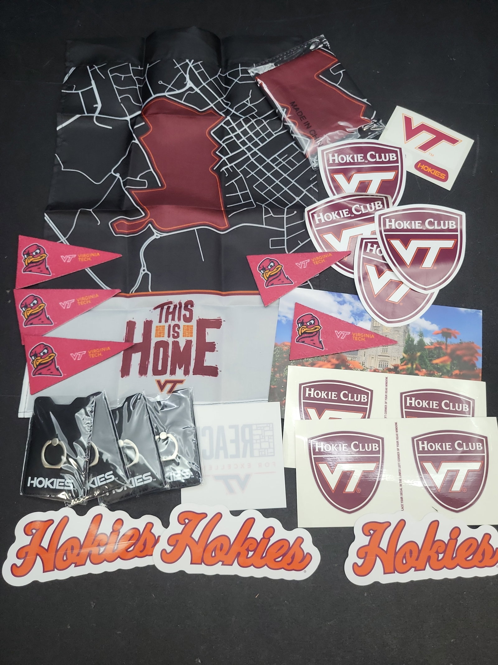 I04719 | An Assortment of Virginia Tech Hokies Sports Memorabilia: IMPORTANT â€“ PLEASE REVIEW BEFORE BIDDING: Aeron House makes every effort to accurately identify and describe each lot; however, titles and descriptions may contain errors, omissions, or AI-a