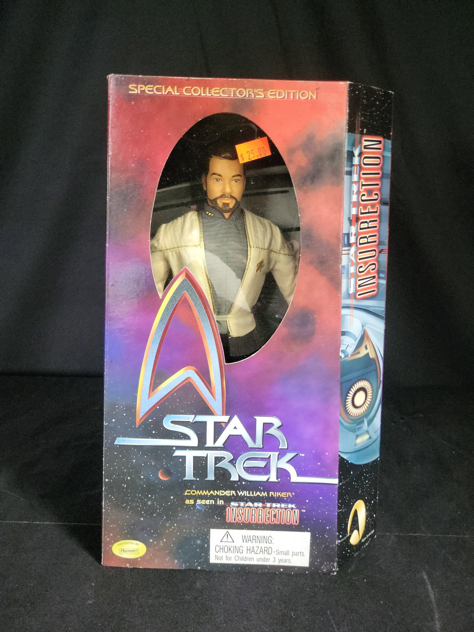 I04311 | Playmates Star Trek Riker Figure: IMPORTANT â€“ PLEASE REVIEW BEFORE BIDDING: Aeron House makes every effort to accurately identify and describe each lot; however, titles and descriptions may contain errors, omissions, or AI-a