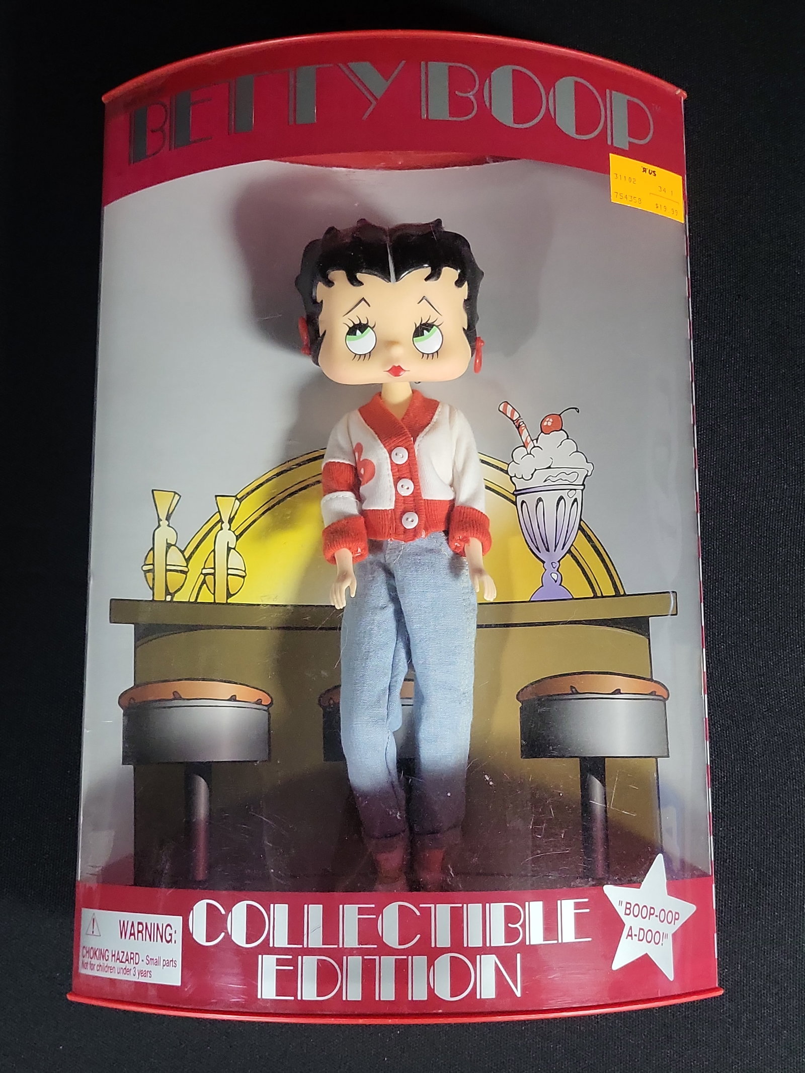 I04817 | Precious Kids Betty Boop Collectible Doll: IMPORTANT â€“ PLEASE REVIEW BEFORE BIDDING: Aeron House makes every effort to accurately identify and describe each lot; however, titles and descriptions may contain errors, omissions, or AI-a