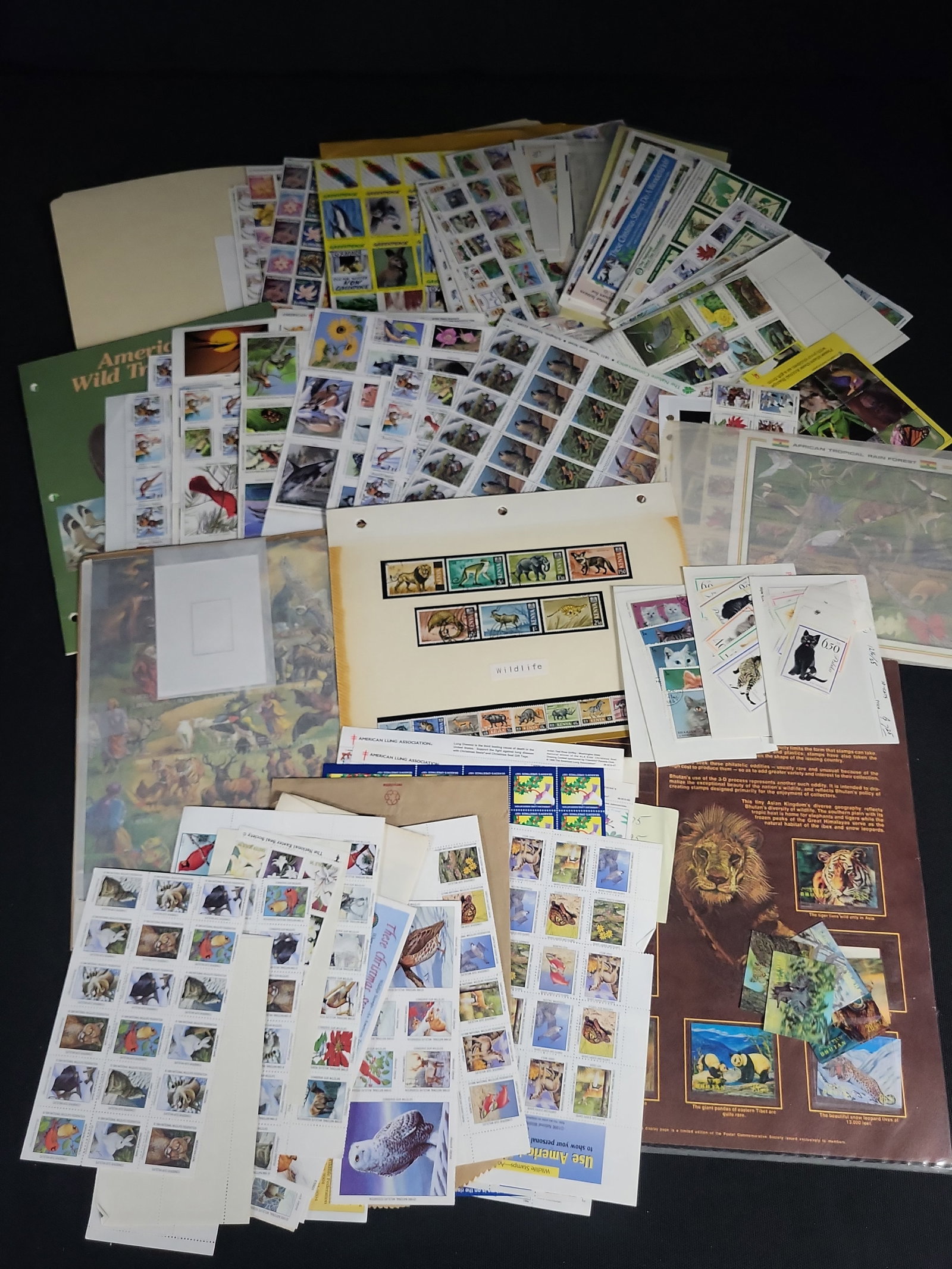 I04879 | Assorted Worldwide Wildlife Stamps and Seals: IMPORTANT â€“ PLEASE REVIEW BEFORE BIDDING: Aeron House makes every effort to accurately identify and describe each lot; however, titles and descriptions may contain errors, omissions, or AI-a