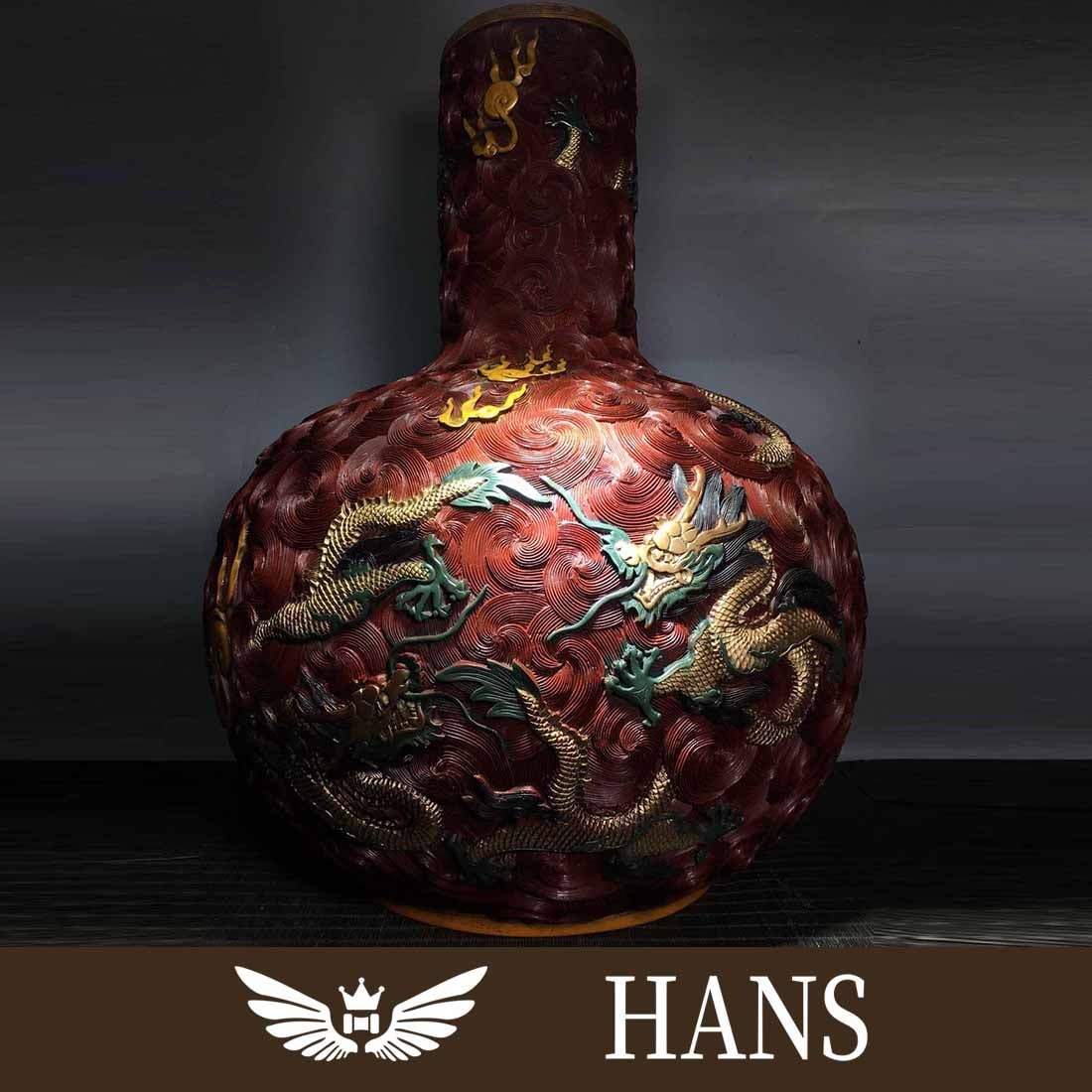 Painted lacquer vase ornaments (1 of 9)