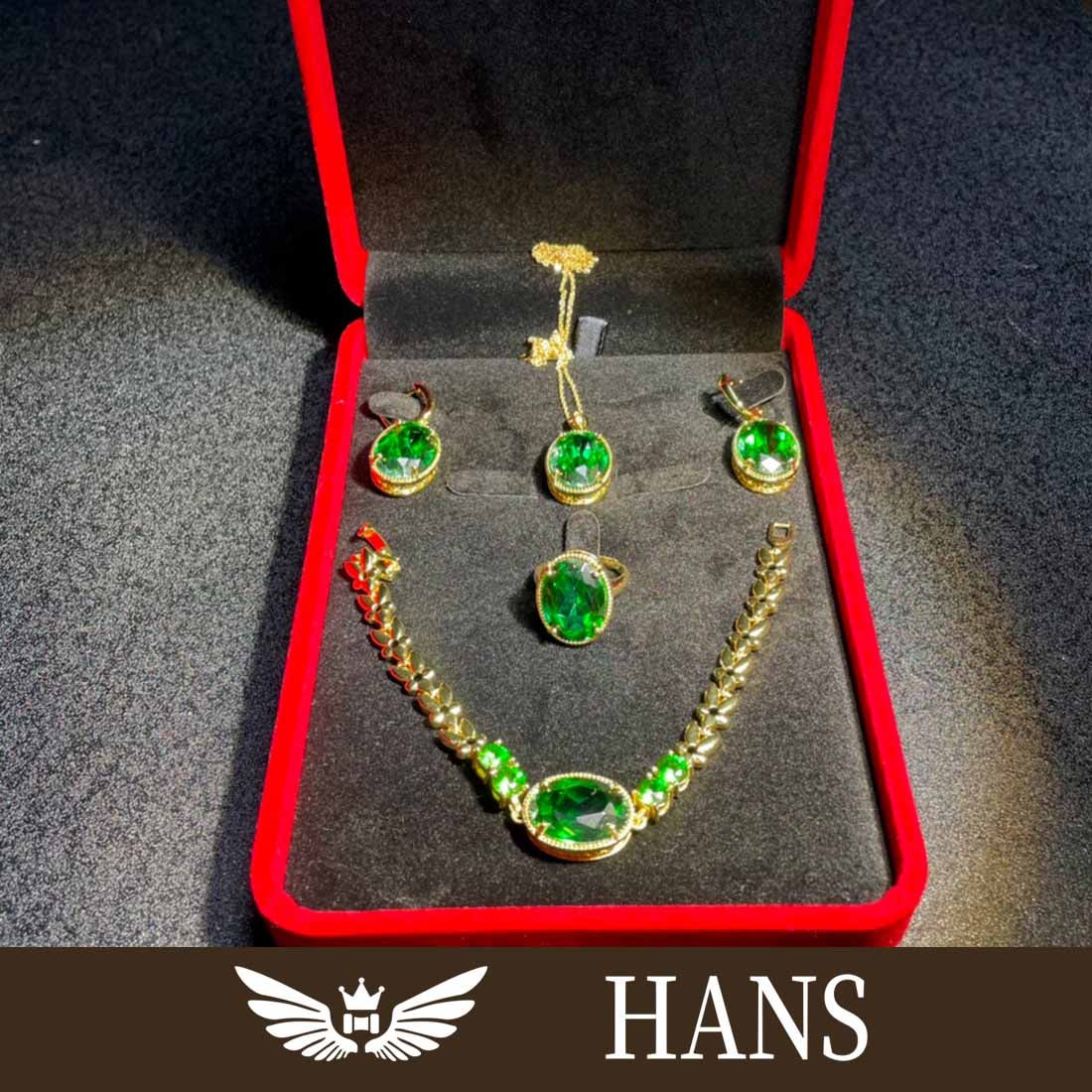 Gemstone jewelry four-piece set (1 of 10)