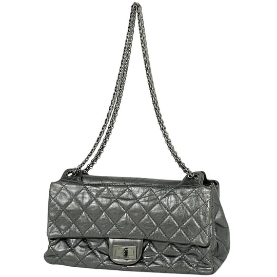 Chanel Cocomark chain shoulder bag metal shoulder bag leather silver ladies [Second-hand]: Chanel Cocomark Chain Shoulder Bag Metal Shoulder Bag Leather Silver Women[Used] Because it is a second-hand product, it is not returned or exchanged without verification Width Approximately 27 cm Hei