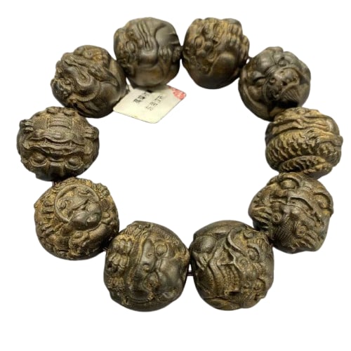 Dragon's Nine Sons Agarwood Bracelet (1 of 8)