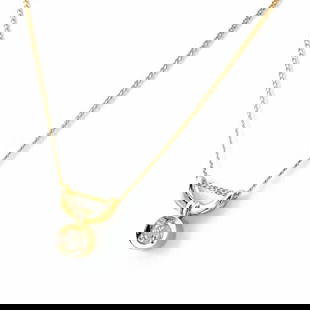 Gold Pendant Necklace K18 Diamond Women's [Second Hand]: Gold Pendant Necklace K18 Diamond Women [Second-hand] Gross Weight Approx. 2.9g Chain/Code Approx. 40cm Chain Width Approx. 1.0mm Top Size Approx. 11.4 x 9.8mm Is the Top Removable? Possible Carat 0.1