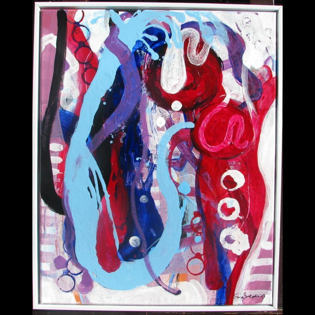 Yukako Sakakibara, "Untitled," approximately 10cm, acrylic painting, contemporary art (1 of 4)