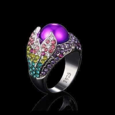Purple Gem Ring: Purple Ring, Size 20, Functional RingProduct DetailsSize: 20Gem Size: 1.2cmRing Weight: 10.4gColor: PurpleMaterial: AlloyColor display may vary due to computer environment. Freight: 1.International Fr