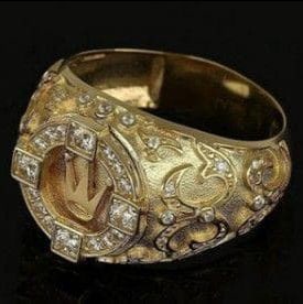 Men's Gold Crown Functional Ring: Gold Crown Functional Ring, Size 22Material: AlloyColor: GoldSize: Approximately Size 22This product is imported from overseas, please purchase with understanding.We attach great importance to product