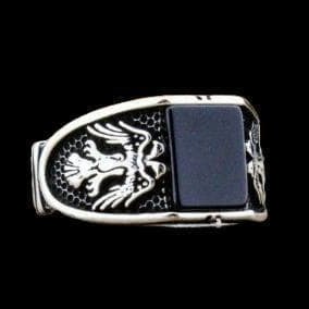 Silver and black functional ring: Silver and black functional ring, size 20Product DetailsSize: 20Color: SilverMaterial: AlloyColor display may vary depending on the environment. Freight: 1.International Freight: Foreign shipping char