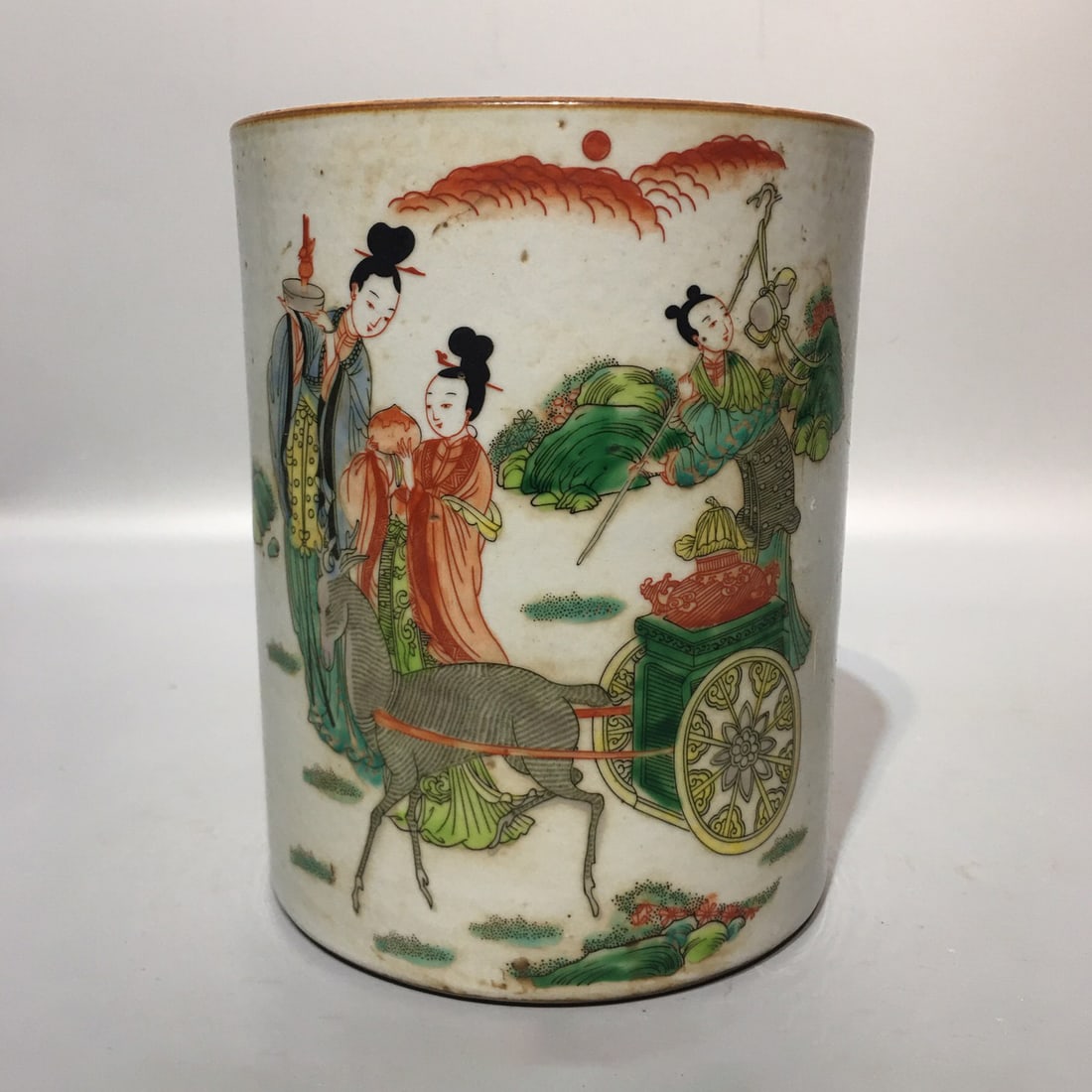 Powder Color Figure Story Brush Pot (1 of 9)