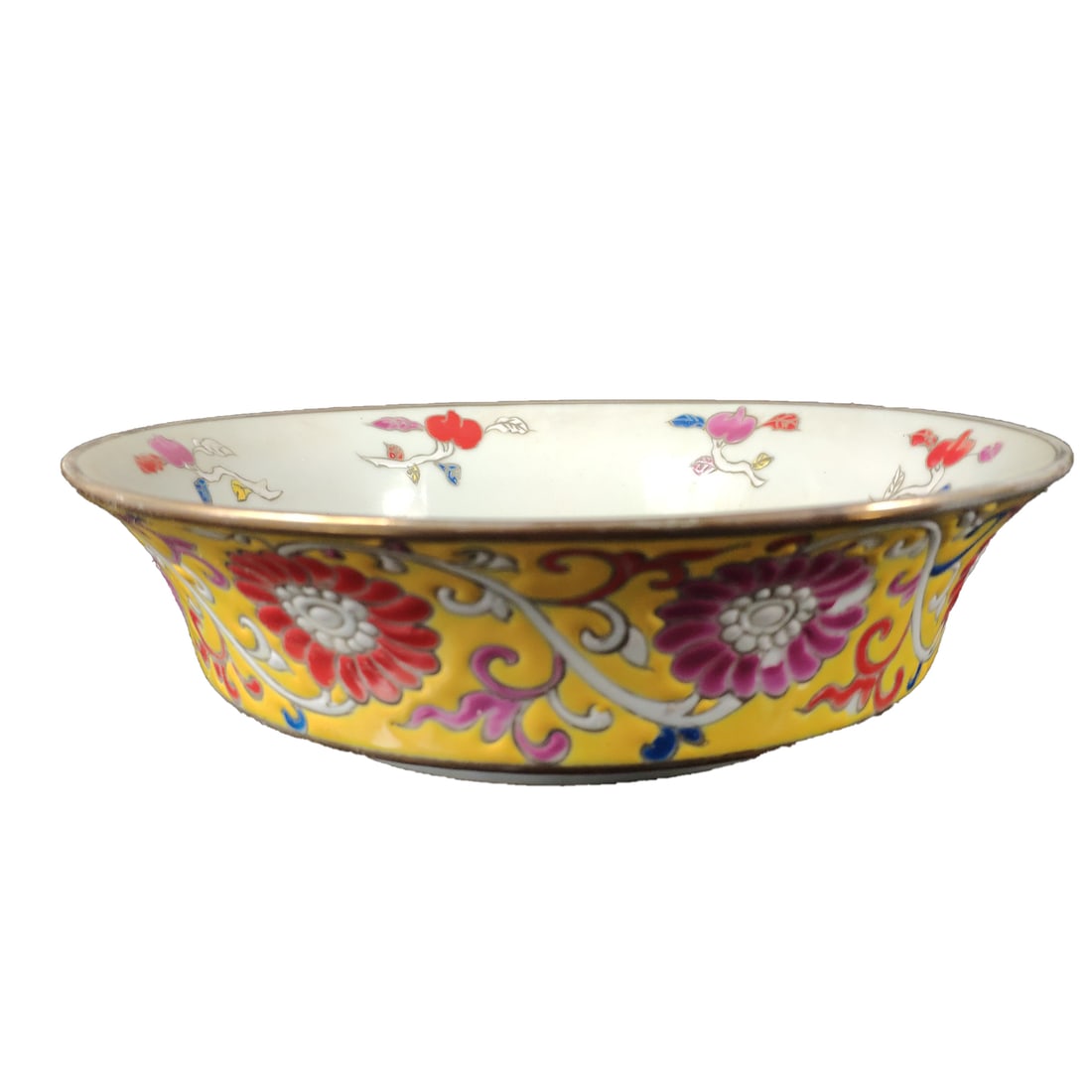 Yellow Glaze Enamel Hand-Painted Brush Washer (1 of 10)