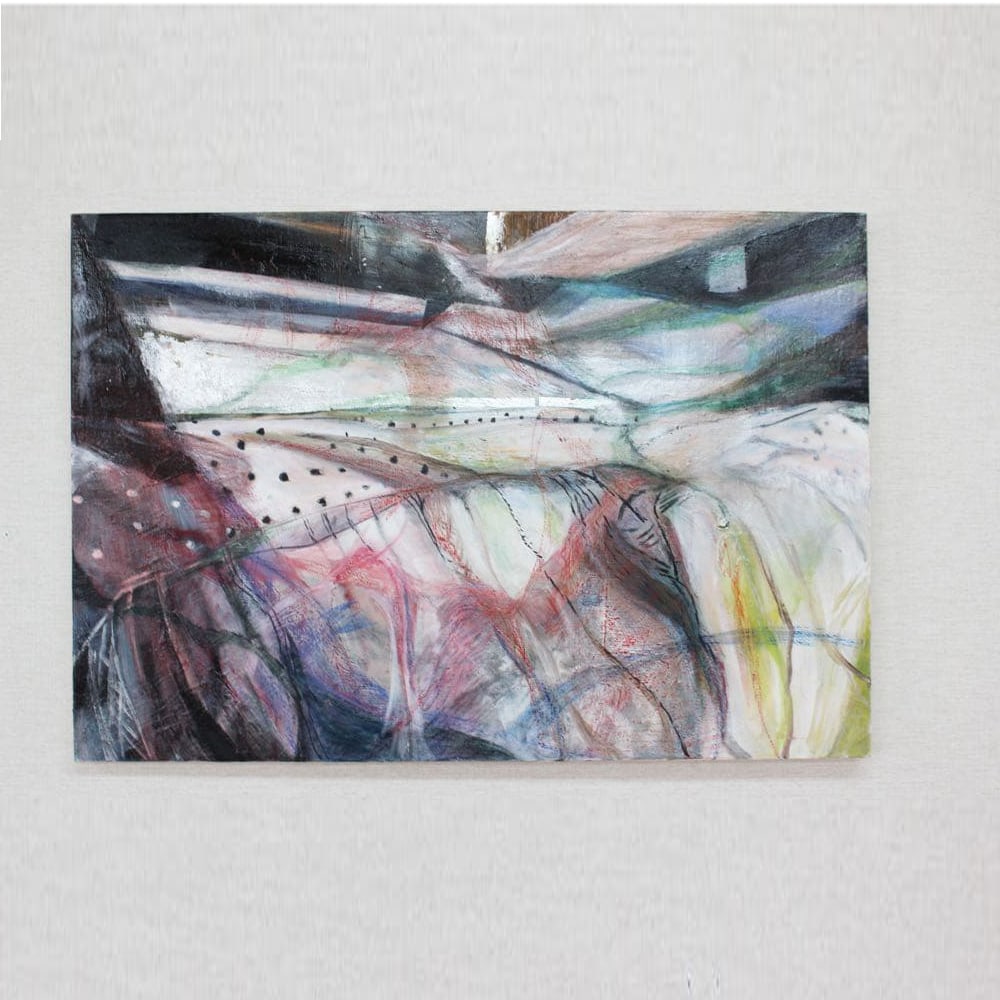 [M20] Original Abstract Backlit Oil Painting (1 of 5)