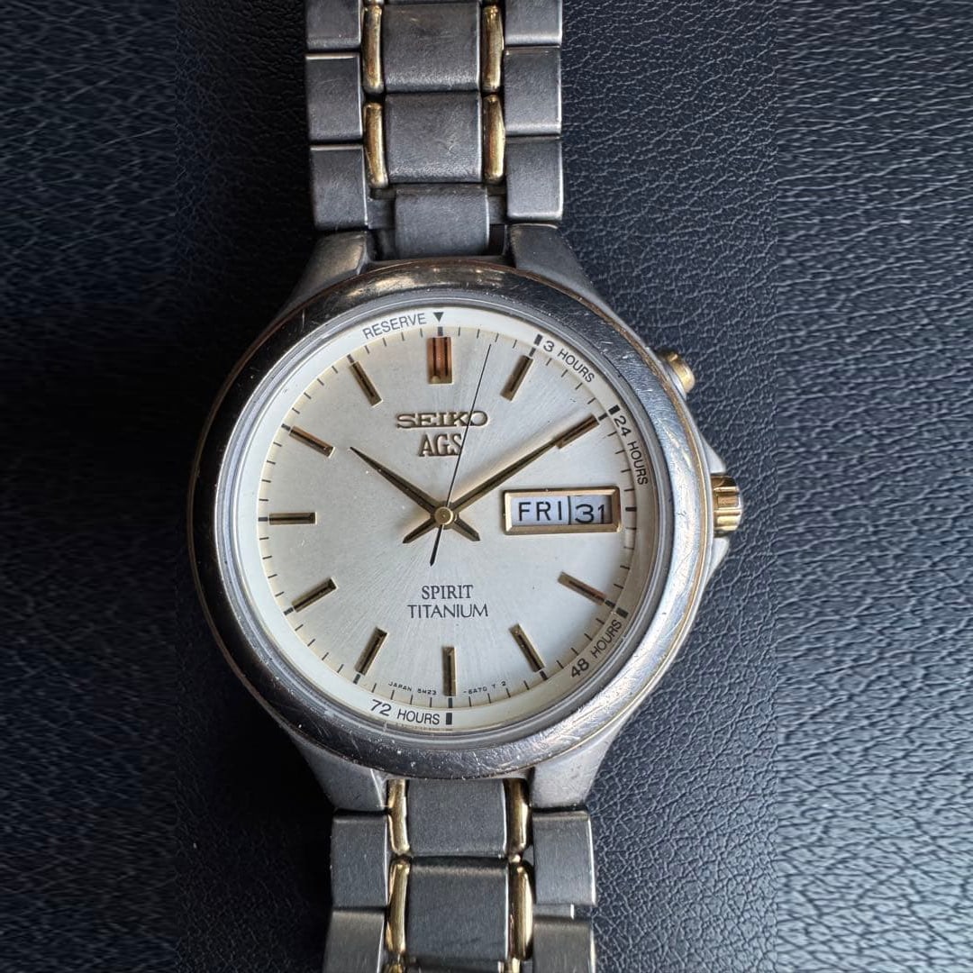 Seiko AGS Titanium Watch 5M23-6A50 (1 of 5)