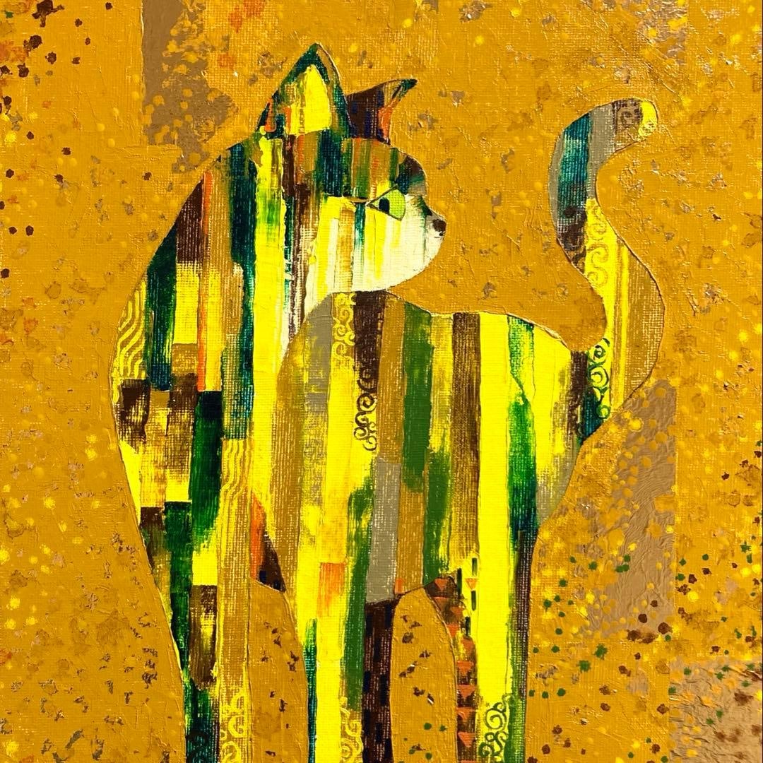 Beautiful oil painting of a cat (1 of 5)