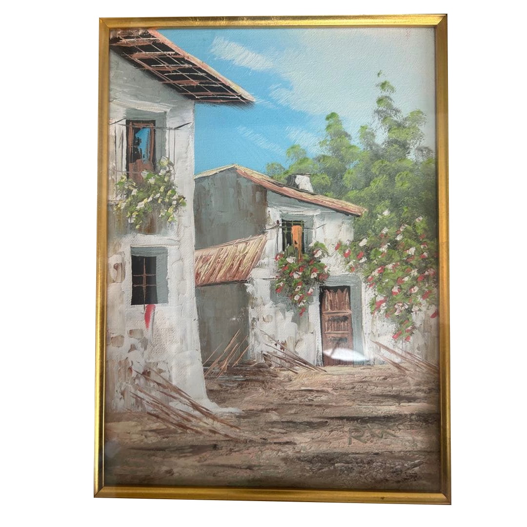 Landscape oil paintings, architecture and flowers (1 of 3)