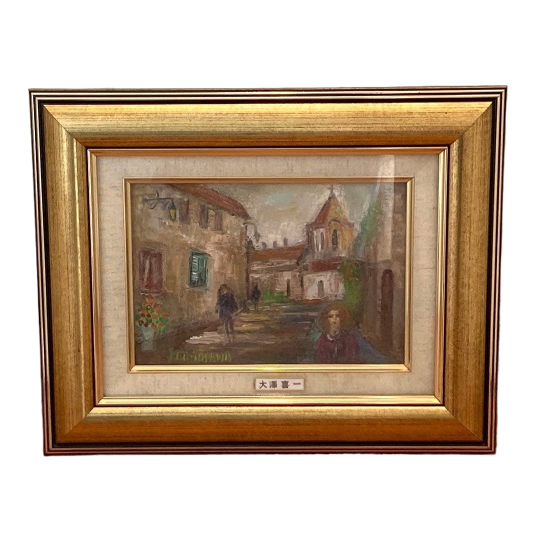 Keiichi Oze, Old Church in Paris, Oil Painting (1 of 5)