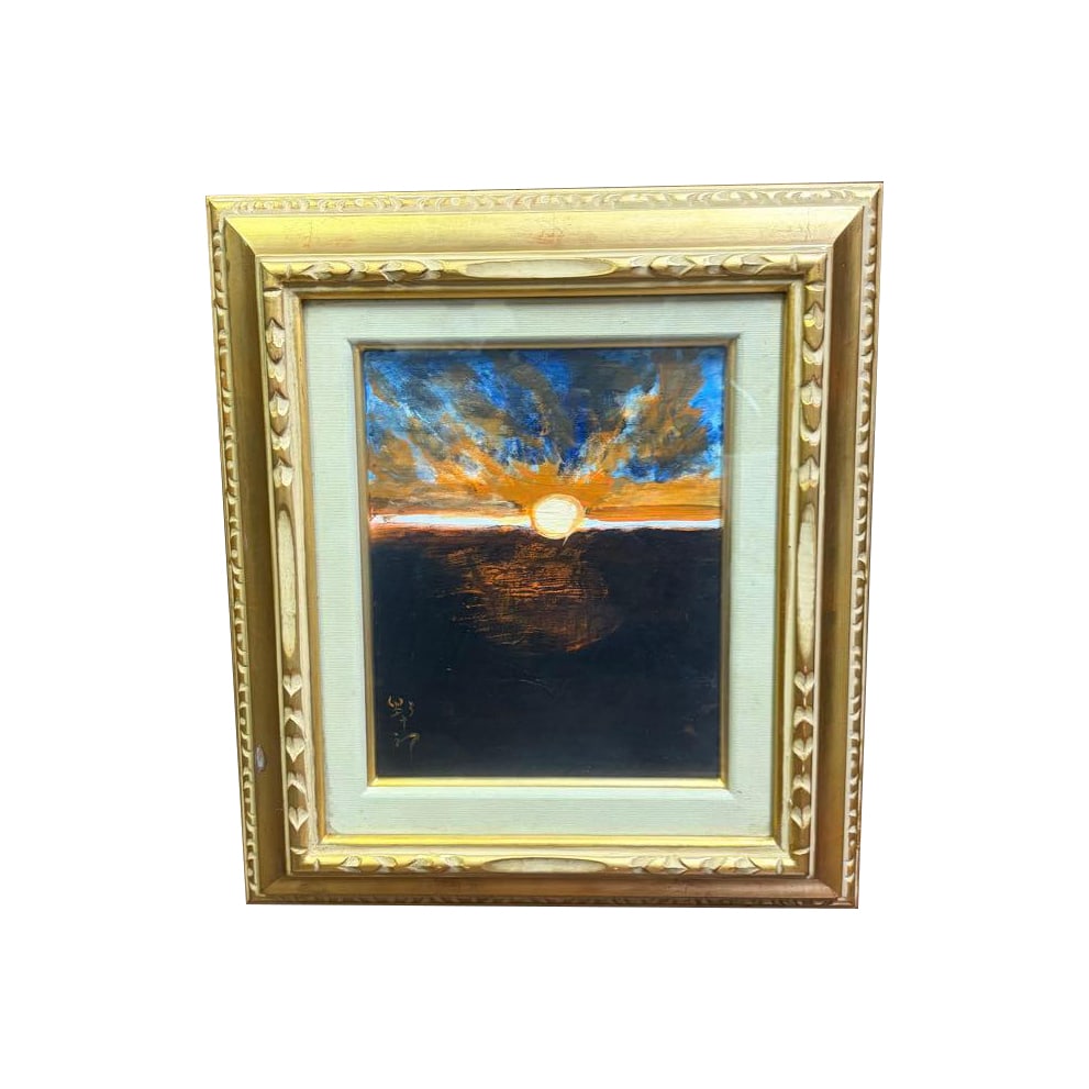 Takashima Yajuro oil painting, hand-painted (1 of 4)