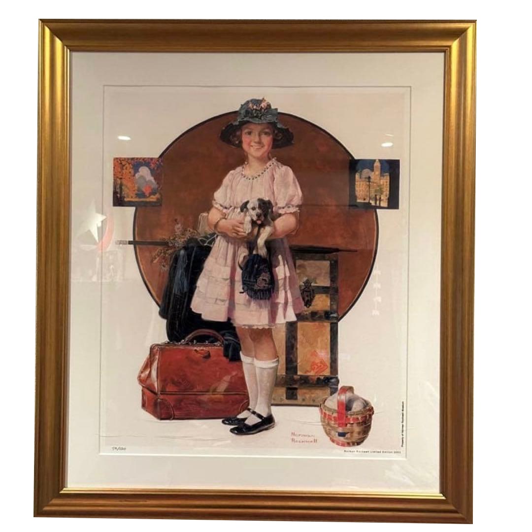 Norman Rockwell 'The Vacation is Over' Art Giclee Print (1 of 6)
