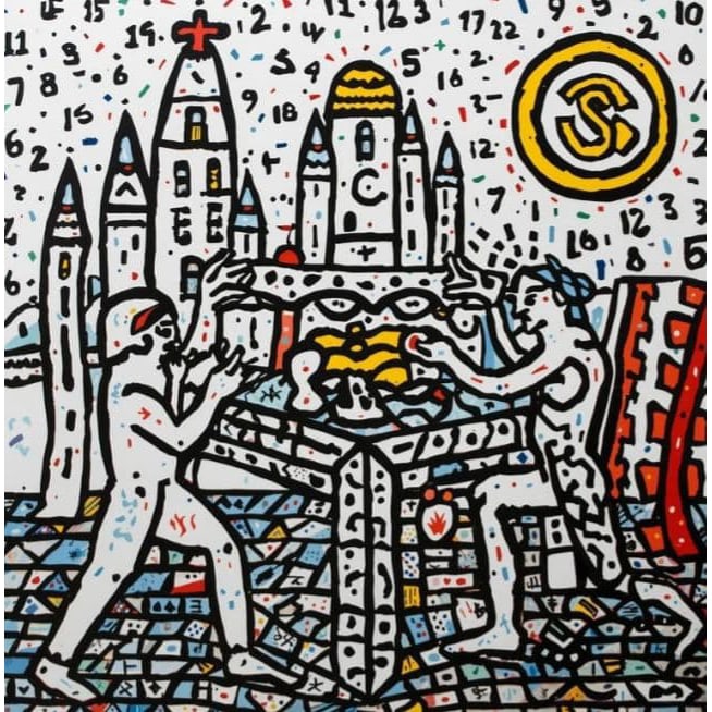 Contemporary Art CG work 'Senryo Yakuza': Contemporary art CG works "Senry Yaku-sha" and "Mathematical Constructions" and other abstract texture artProduct DescriptionA series of vivid and lively pop art and abstract paintings with bright col