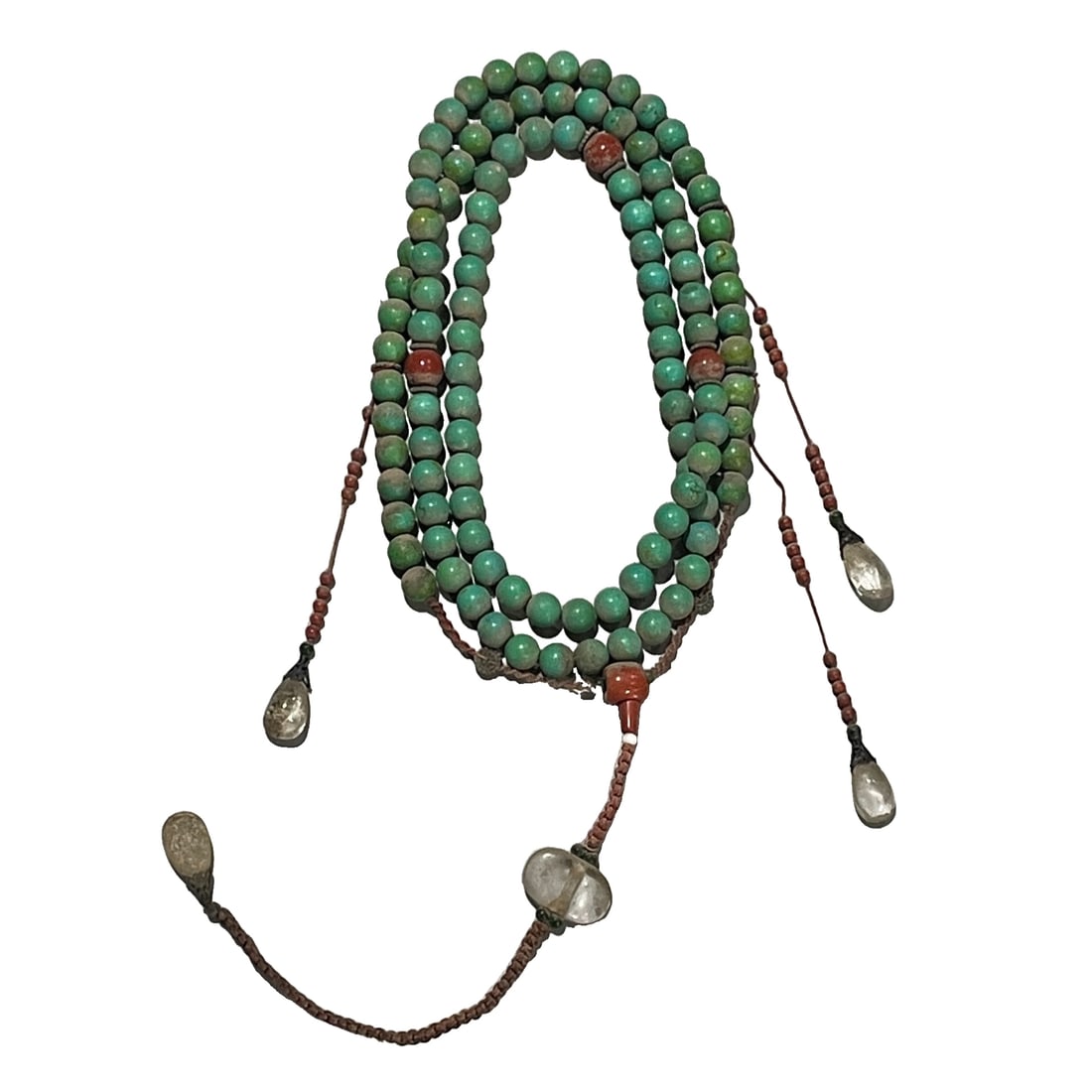 Qing Dynasty Turquoise Jade Bead Plate (1 of 10)