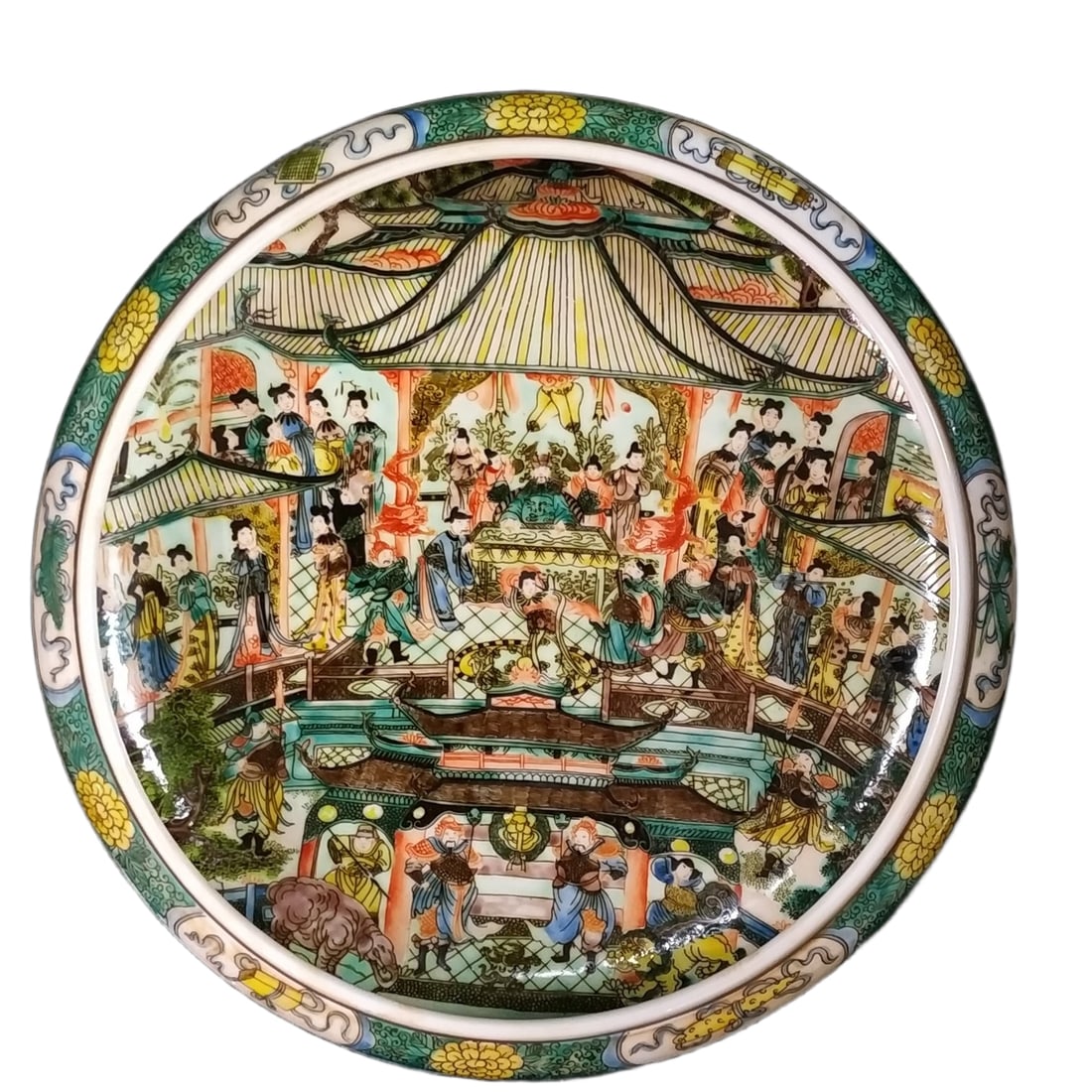 Kangxi Famille Rose Hand-painted Figure Story Brush Washer (1 of 10)