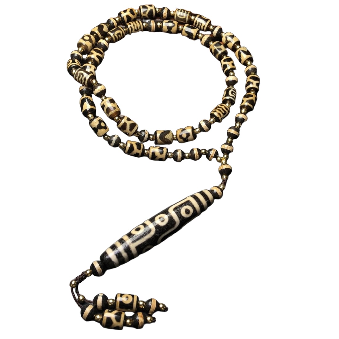 Nine-eyed Tianzhu Necklace with Duo Bao Tianzhu (1 of 10)