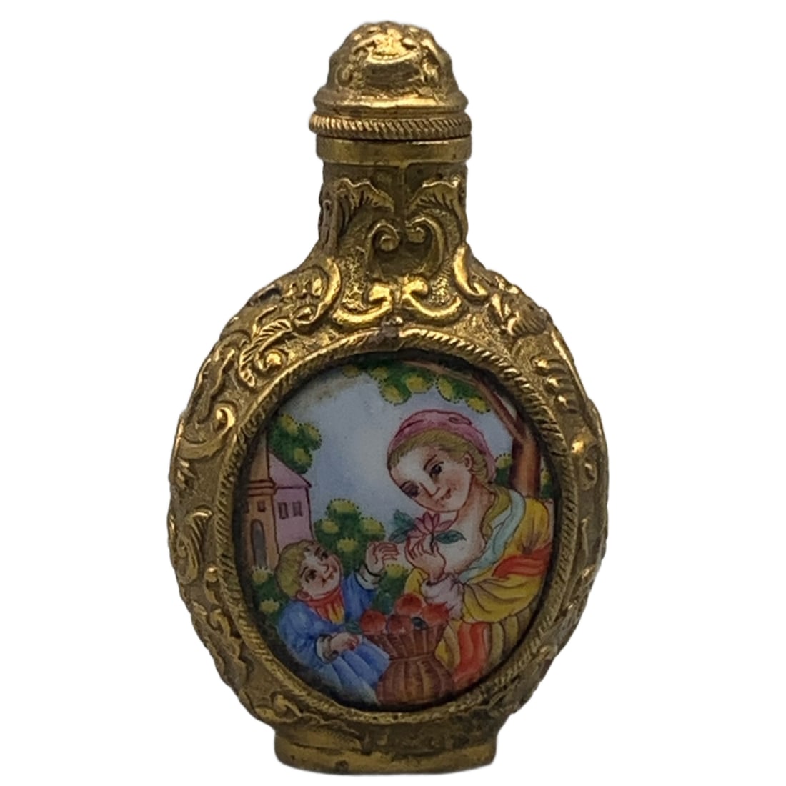 Gilt Copper Snuff Bottle (1 of 9)