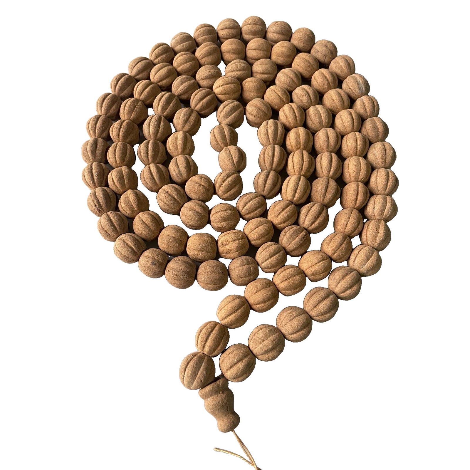 Qing Dynasty Agarwood Carved Necklace: Qing Dynasty: (108 Beads of Aged Agarwood Carving Necklace), Specifications: Bead diameter 1.4cm, precious old agarwood material, high-quality material, carefully selected beads, pleasant aroma to