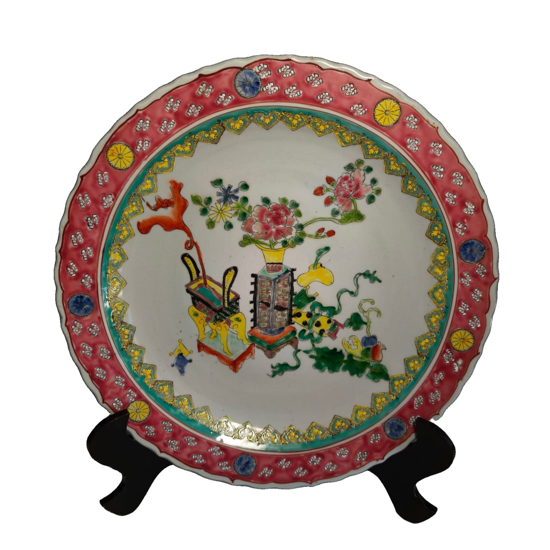 Yongzheng Famille Rose Plate (1 of 9)