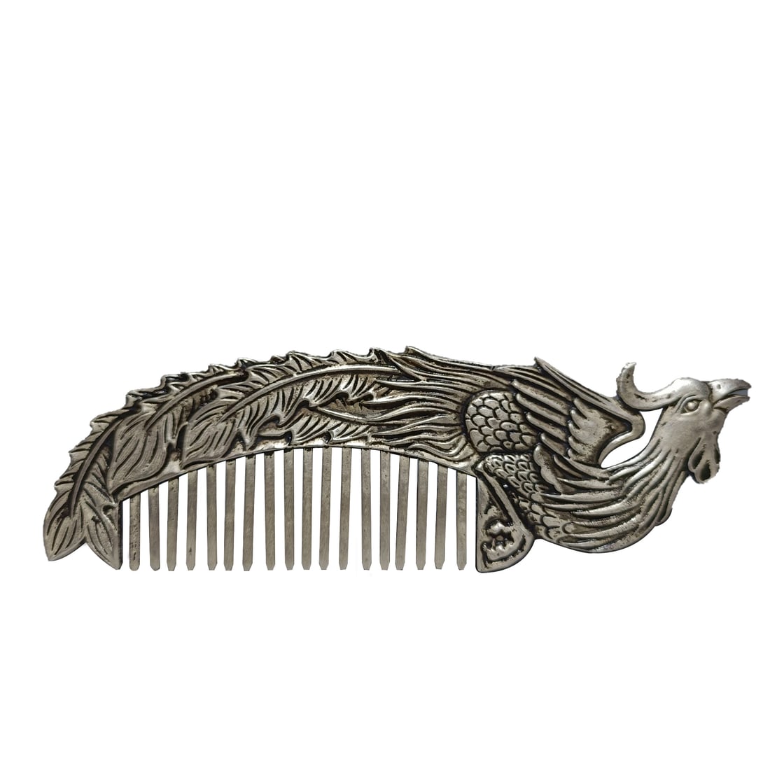 Qing Dynasty Phoenix Silver Hair Comb (1 of 7)