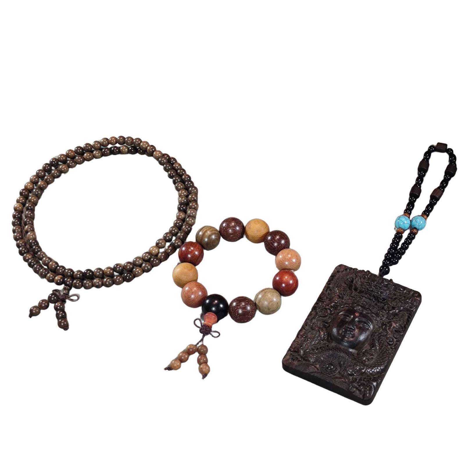 Sandalwood Buddhist Prayer Beads Bracelet Set (1 of 9)