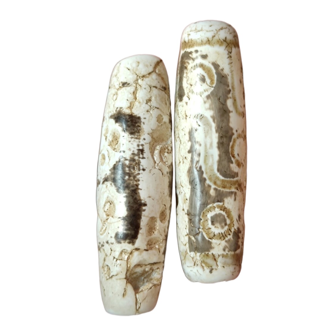 Magnetized Nine-eyed Dzi Bead (1 of 8)