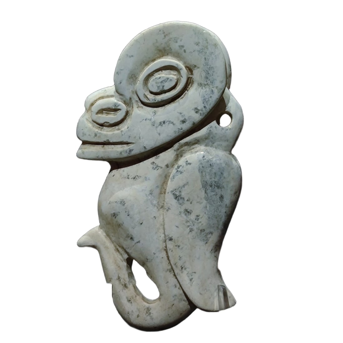 Calcified Pig Dragon: Chicken bone white high calcium ancient jade pig dragon, 7.2 cm tall, 3.9 cm wide, 1.4 cm thick, 51 grams Freight: 1.International Freight: Foreign shipping charges are determined by destination. 2.Ph