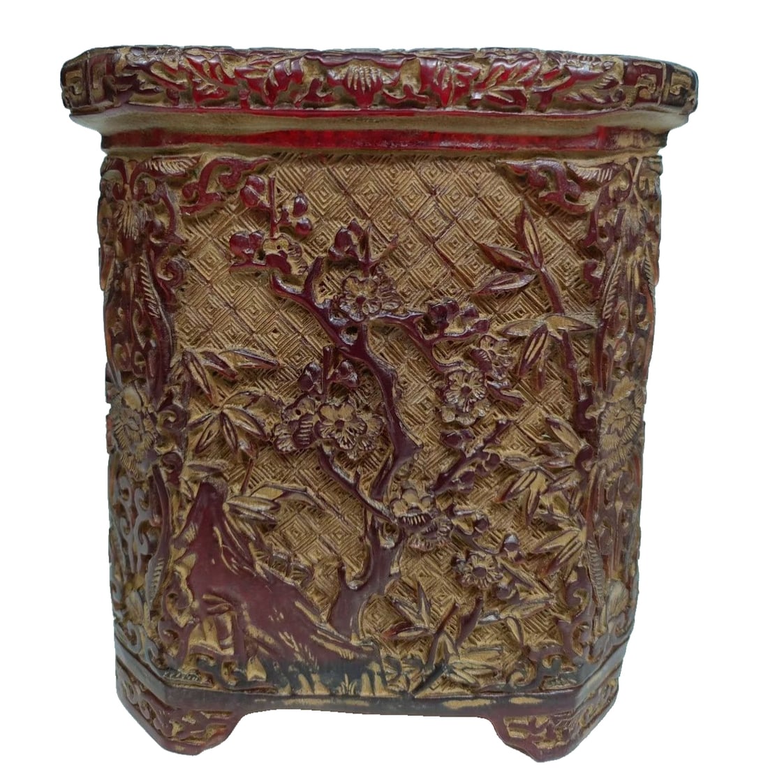 Large Old Blood Pool Pen Holder: Old blood pool large pen holder. Crystal transparent, touch feeling warm and delicate, color moderate, a perfect gift or collectible, size as shown in the picture. Freight: 1.International Freight: Fo