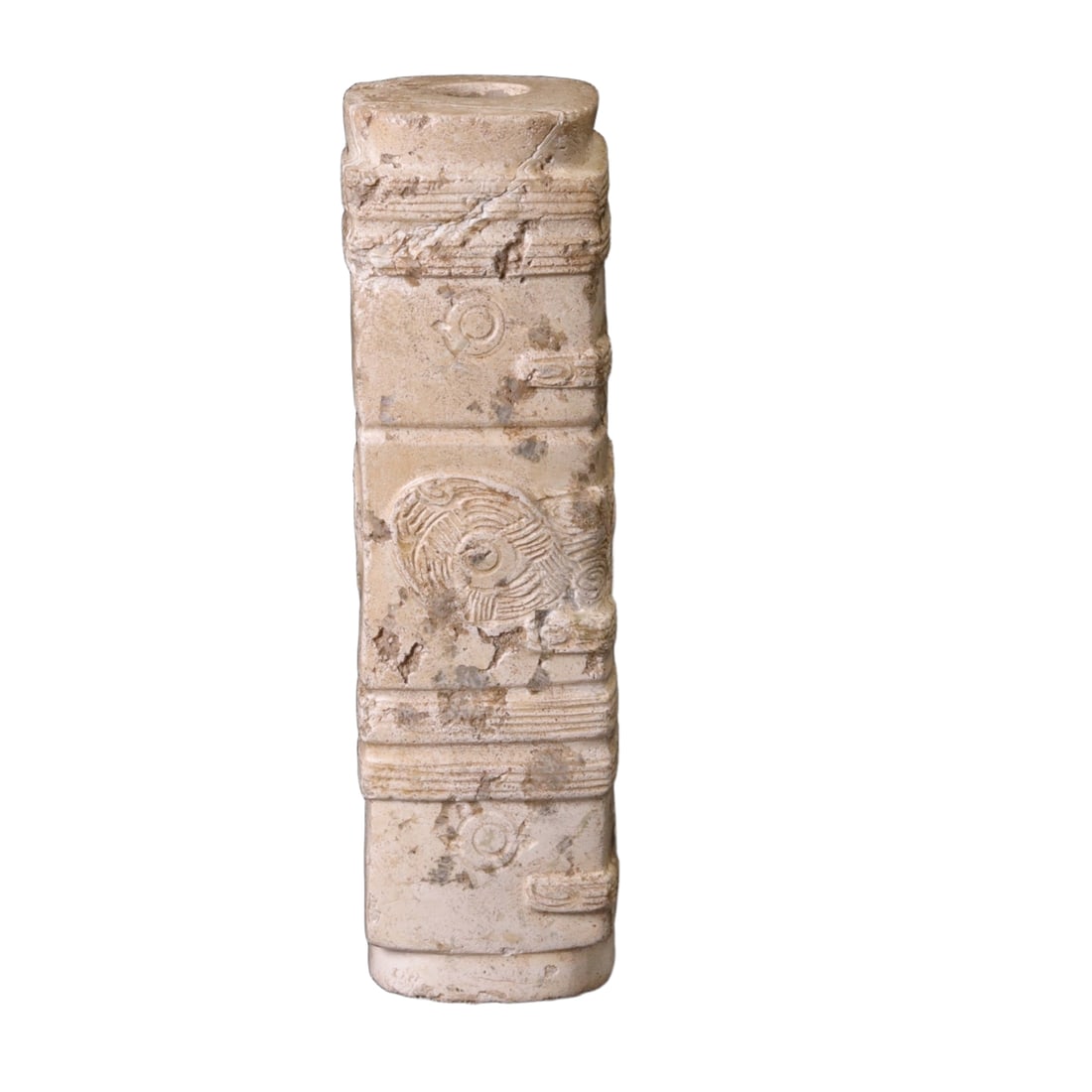 Jade Culture Pendant: Jade culture handle pieceSize: 2.4*2.4*8.3cmWeight: 105 grams Freight: 1.International Freight: Foreign shipping charges are determined by destination. 2.Photos, descriptions and valuations have been