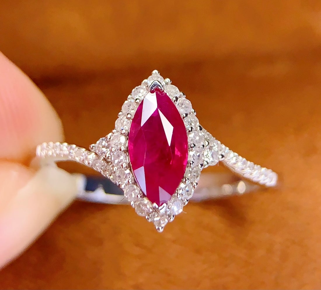 18K Natural Burmese Ruby Ring - 3